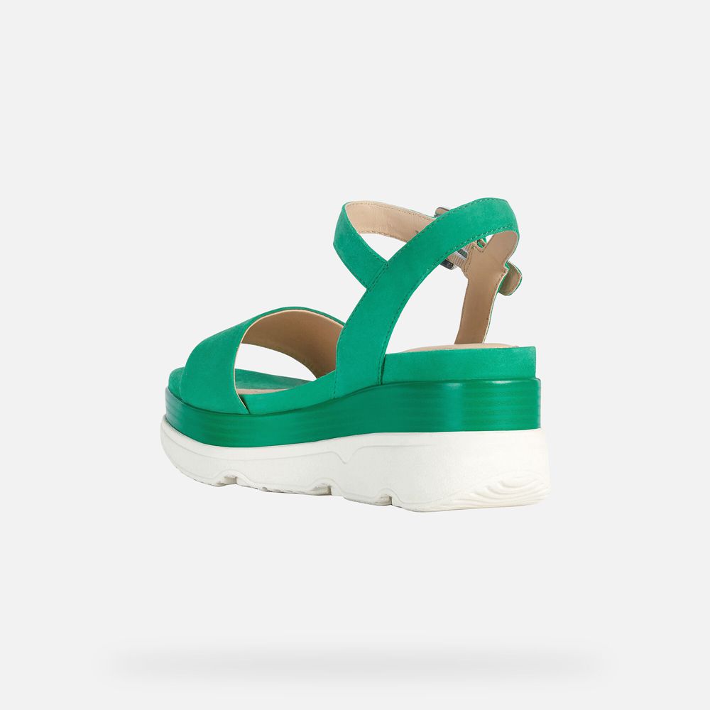 Geox Sandals Green Gardenia - Geox Womens Shoes - FSZHWU237